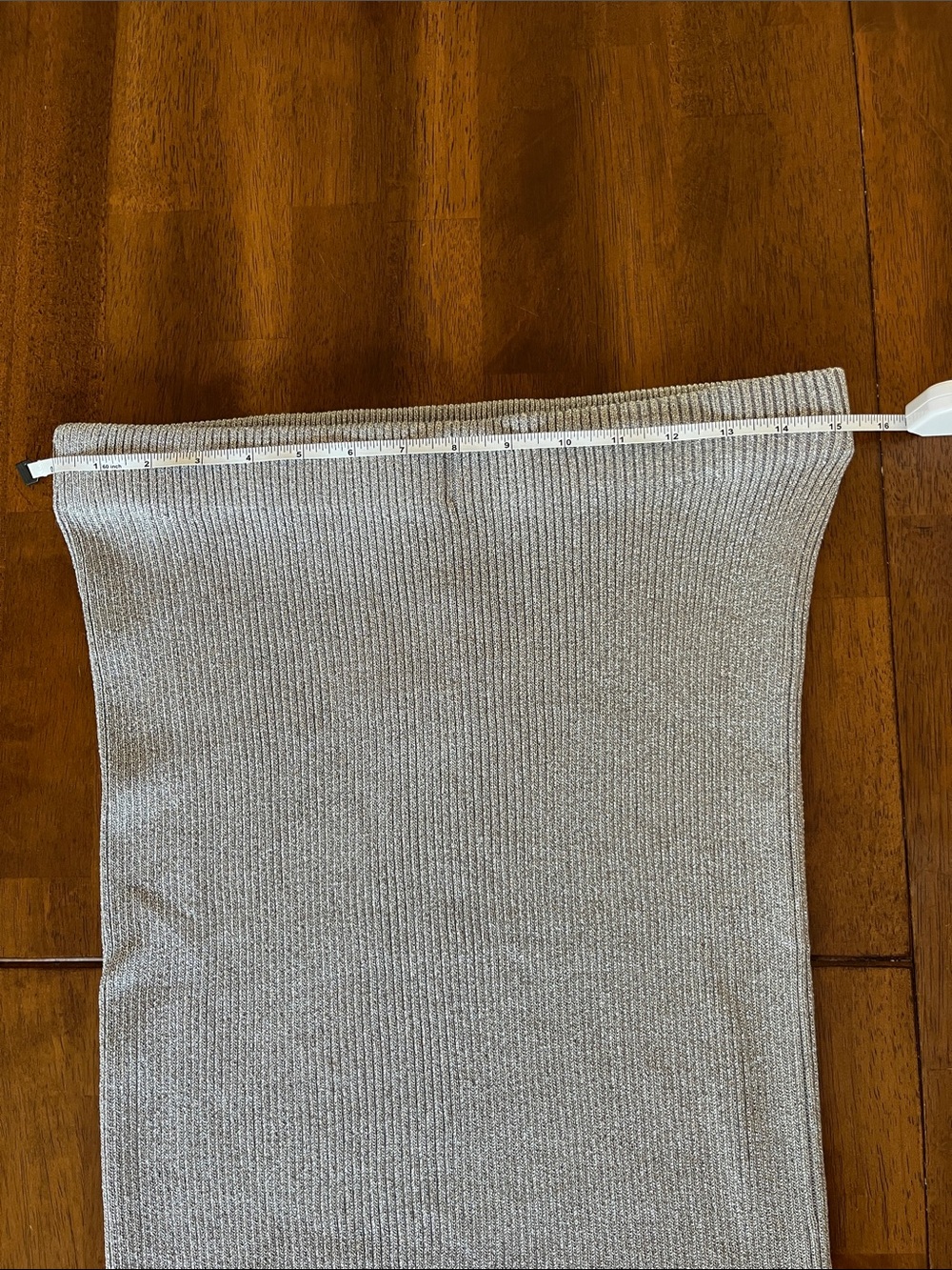 H&M Silver Ribbed Maxi Skirt - Picture 4 of 5